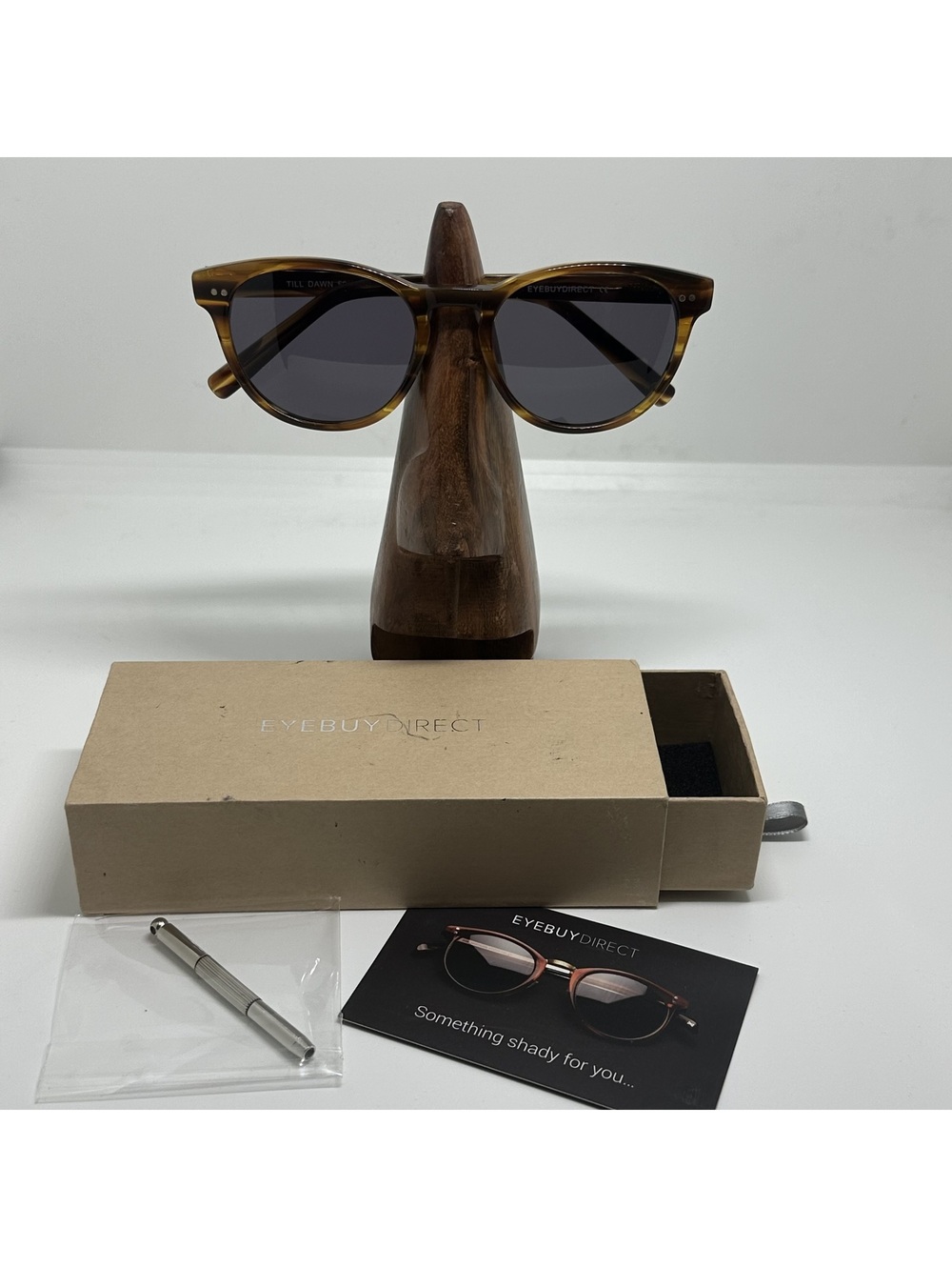 EyeBuyDirect Till Dawn Tortoise Sunglasses with Gray Lenses